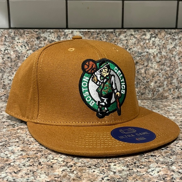 NBA Boston Celtics Brown and Green Ultra Game Snapback Hat - Picture 1 of 2